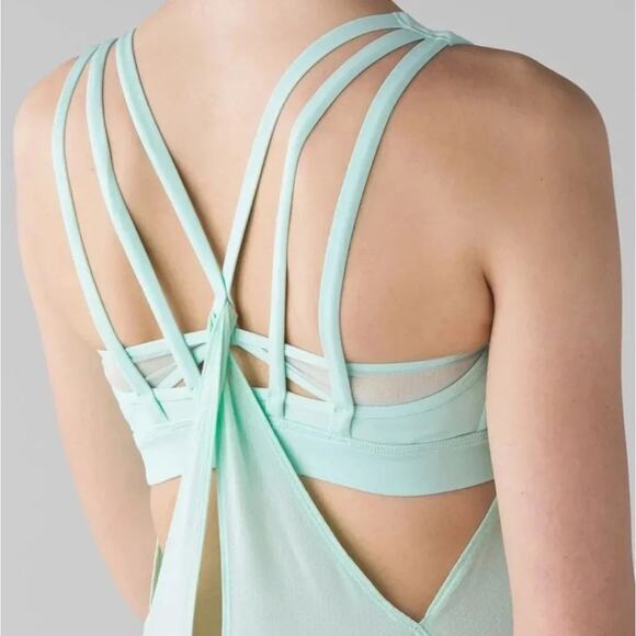 Lululemon Sea Mist Nouveau Limits Tank Top Size 4 - Picture 2 of 8